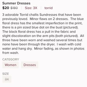 Bundle of Loved Torrid Dresses